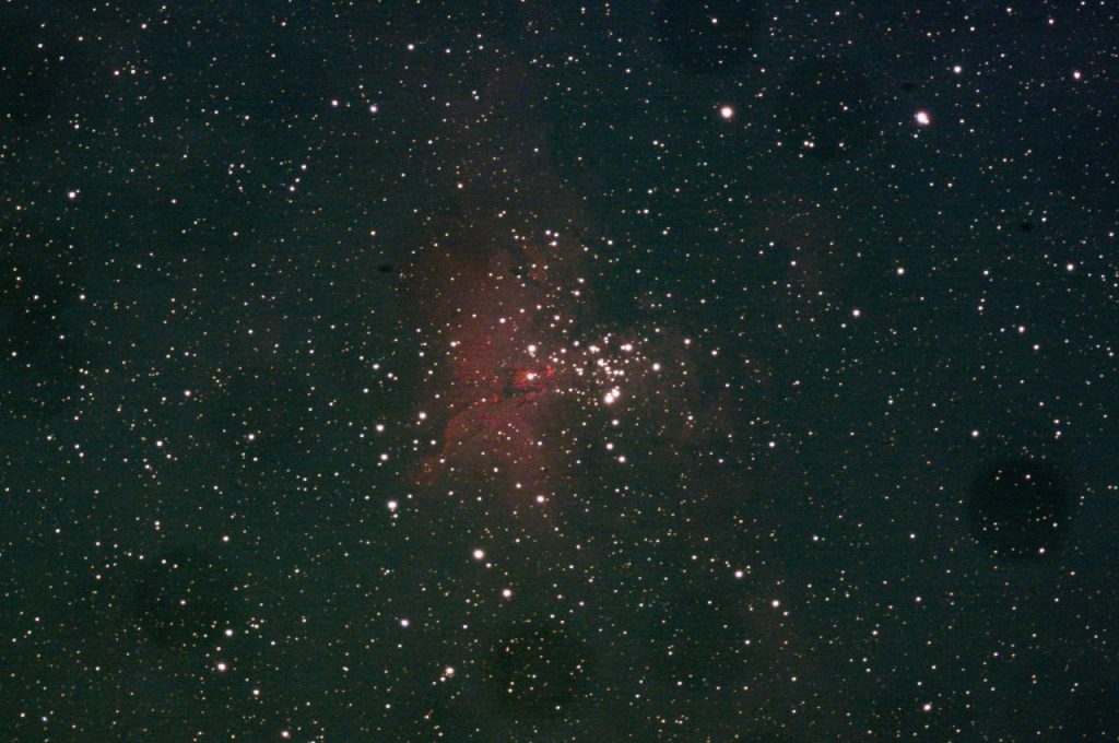 Maglica Orao (M16) kroz teleskop križevačke zvjezdarnice (foto Eva Papić Bogadi)