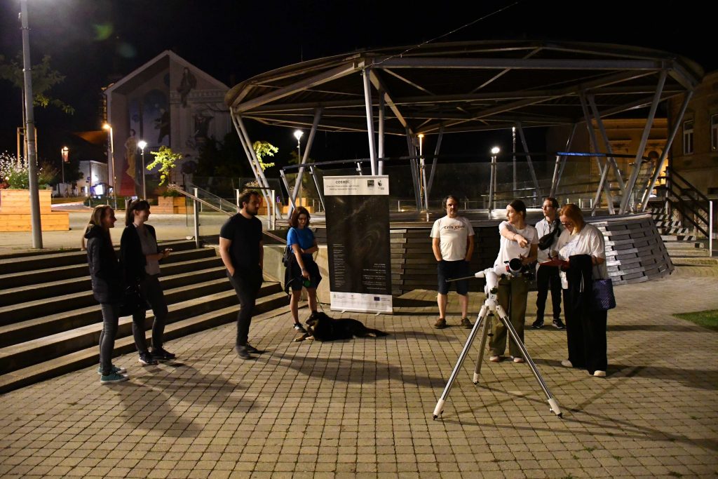 Promatranje neba sa Strossmayerovog trga 24. srpnja (foto AD Perzeidi)
