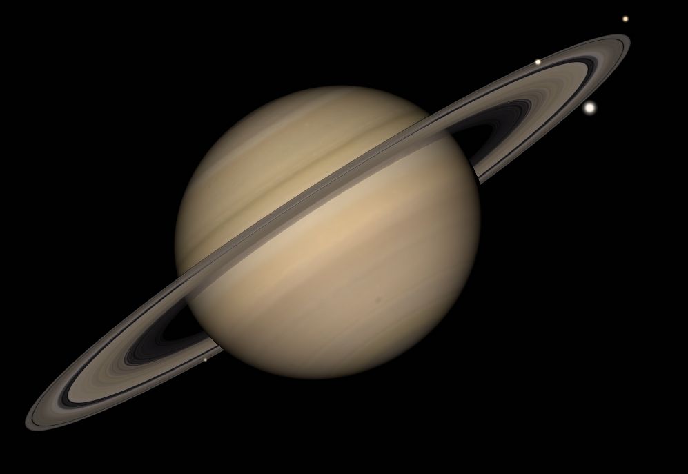 Danas će Saturn ovako izgledati (Stellarium)